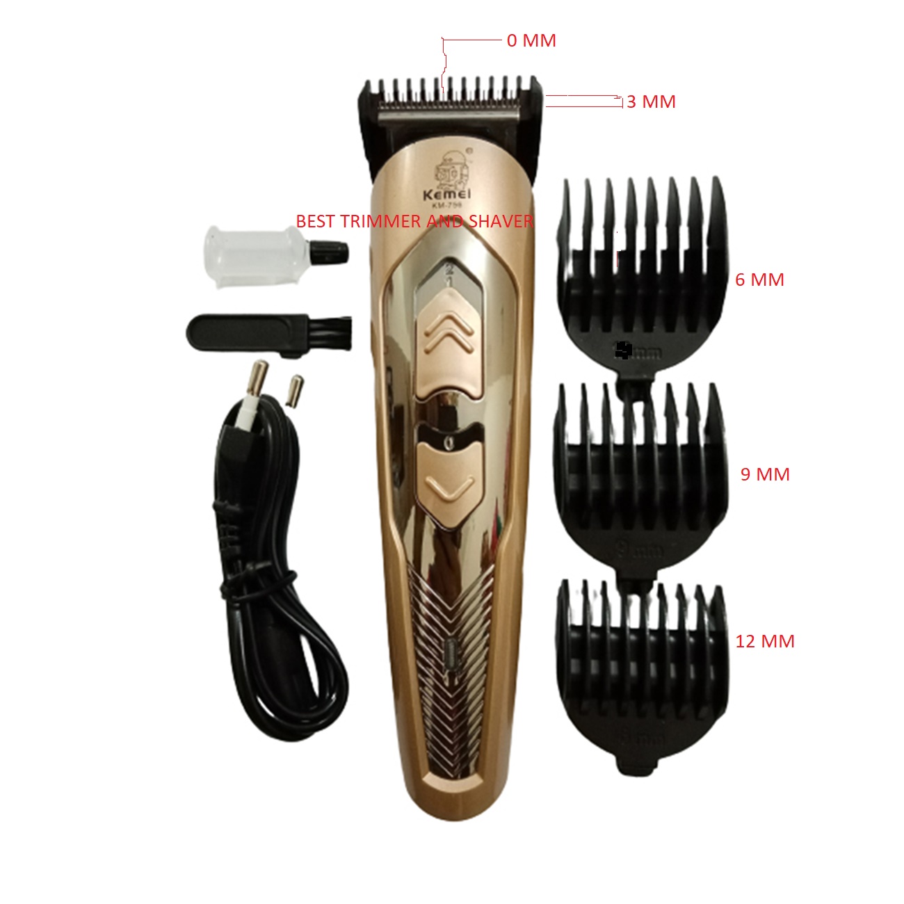 Picture of Kemei KM 756 Hair Trimmer & Clipper
