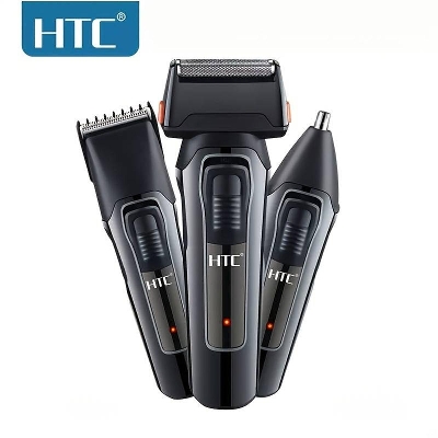 Picture of HTC AT-1088 Milti-functional rechargeable hair grooming kit hair clipper shaver nose 3 in 1 hair trimmer