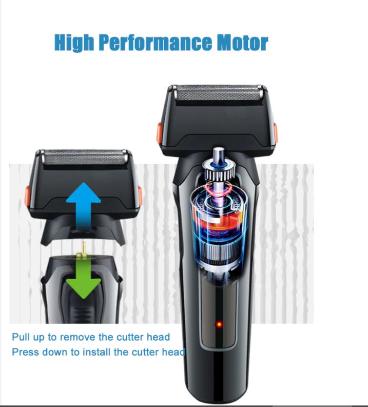 Picture of HTC AT-1088 Milti-functional rechargeable hair grooming kit hair clipper shaver nose 3 in 1 hair trimmer