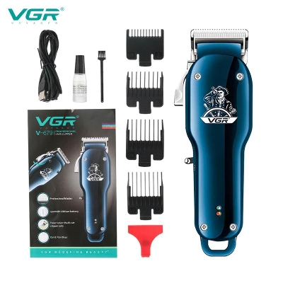 Picture of VGR V-679 Hair Cutting Machine Electric Hair Clipper Professional Hair Trimmer For Men Metal Haircut Machine Barber USB Charging