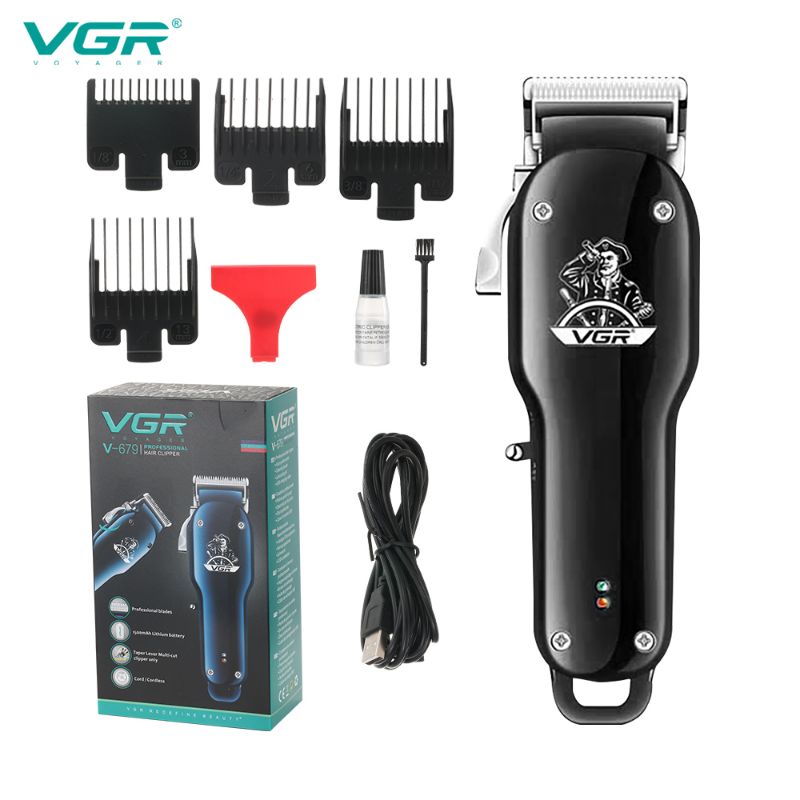 Picture of VGR V-679 Hair Cutting Machine Electric Hair Clipper Professional Hair Trimmer For Men Metal Haircut Machine Barber USB Charging