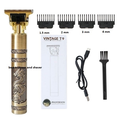 Picture of Vintage T9 Hair Cutting Machine Hair Trimmer Recharge metal body Professional Cordless Hair Trimmer