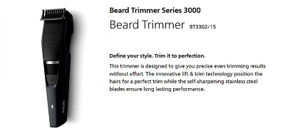 Picture of Philips BT3302/15 Beard Trimmer Series 3000 for Men