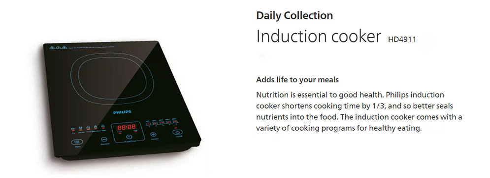 Picture of Philips HD4911/00 Induction Cooker Daily Collection