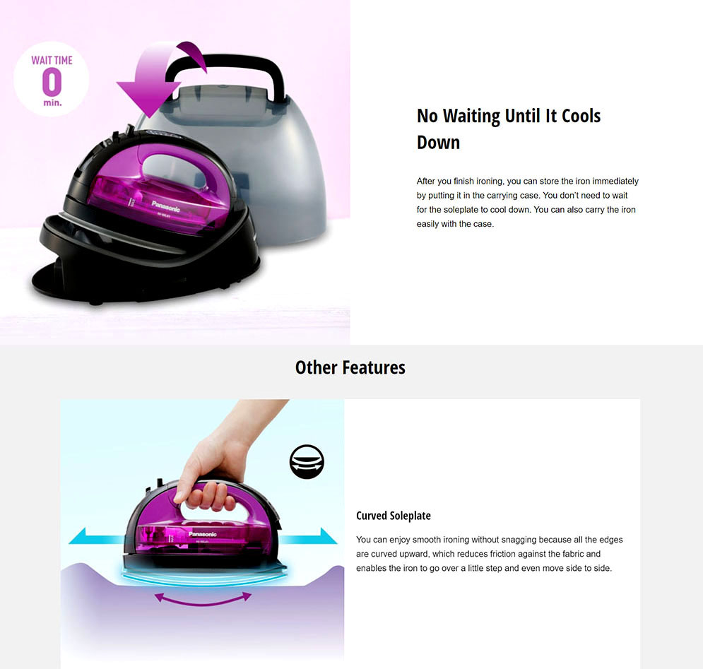 Picture of Panasonic NI-WL41 Cordless Steam Iron