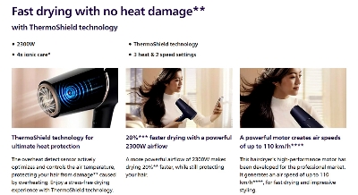 Picture of Philips BHD510/03 Essential DryCare Hair Dryer 5000 Series for Women