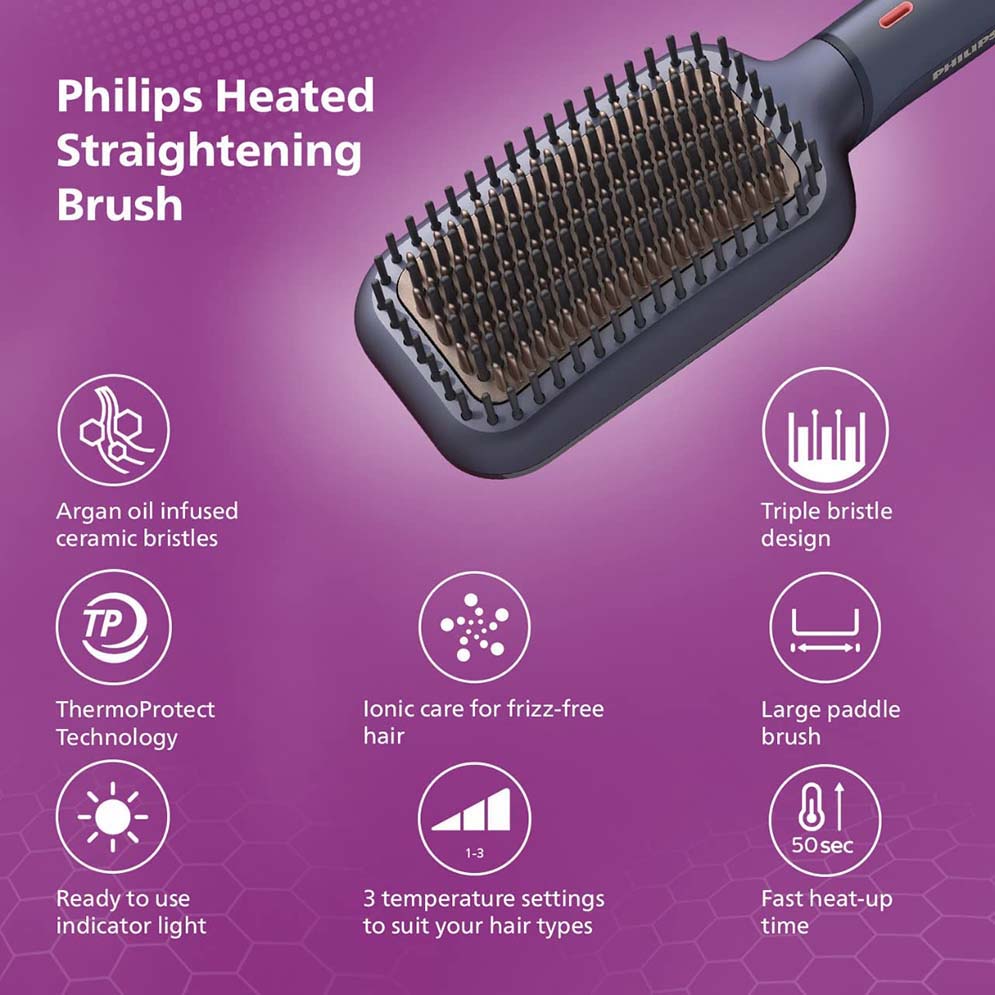 Picture of Philips BHH885/10 StyleCare Essential Heated Straightening Brush for Women
