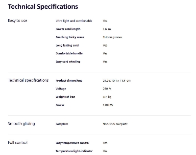 Picture of Philips DST0520/20 Dry Iron 500 Series