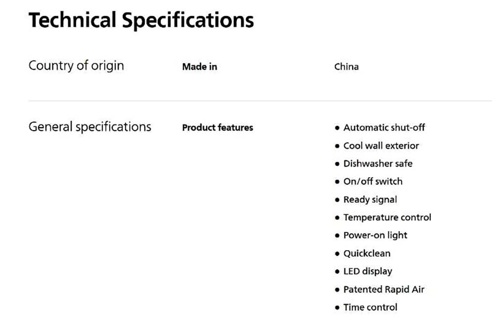 Picture of Philips HD9270/90 Airfryer XL Essential