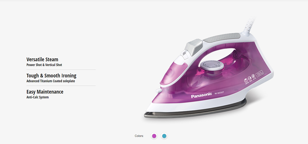Picture of Panasonic NI-M250T Steam Iron Light and Easy