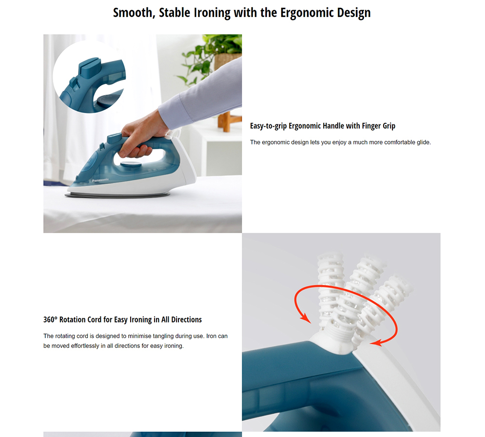 Picture of Panasonic NI-S430 Steam Iron with Powerful Steam Quick & Easy