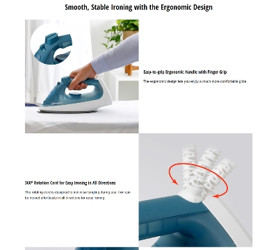 Picture of Panasonic NI-S430 Steam Iron with Powerful Steam Quick & Easy