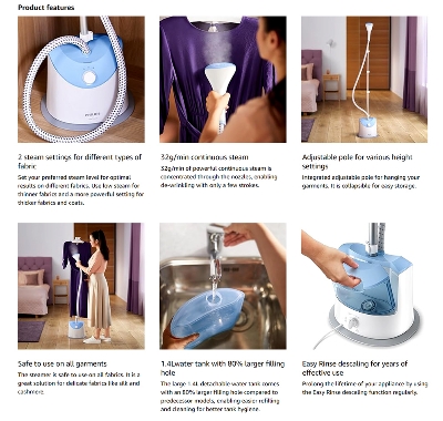 Picture of Philips GC482/26 Stand Steamer Easy Touch