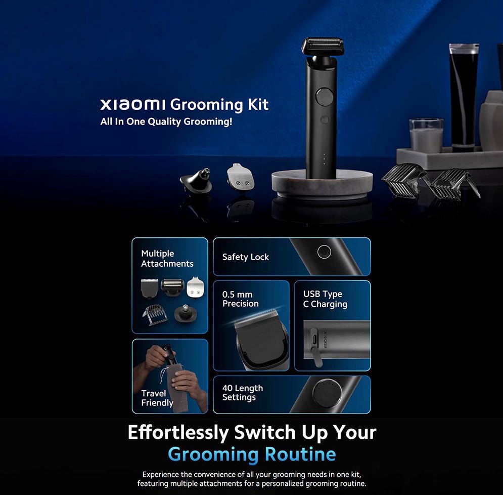 Picture of Xiaomi Grooming Kit, Face, Hair, Body, All-in-One Professional Styling Kit for Men