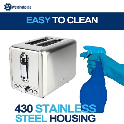 Picture of Westinghouse WKTTCB850SS Toaster 2 Slice with Removable Warming Rack