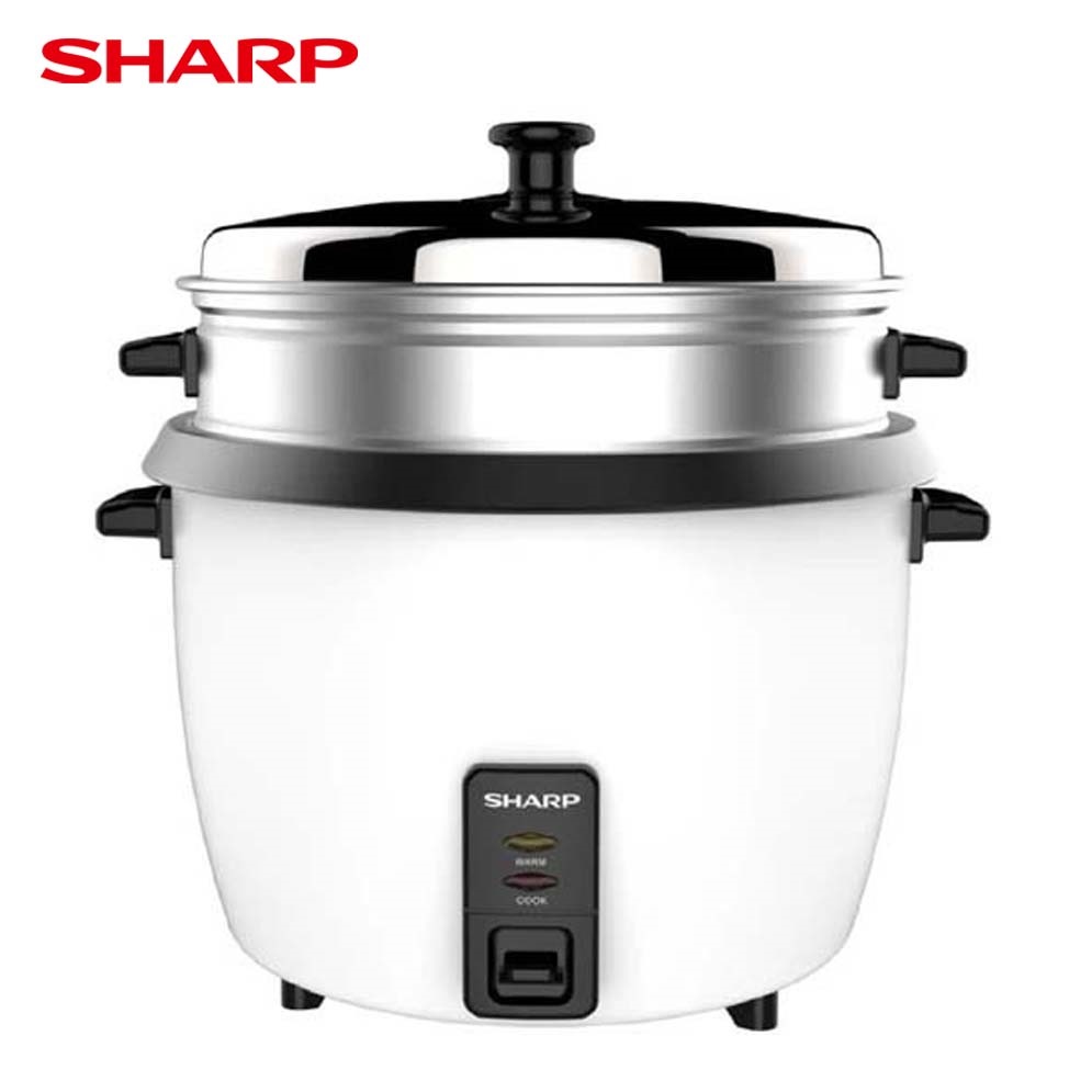 Picture of Sharp KS-H108G-W3 Rice Cooker with Food Steamer