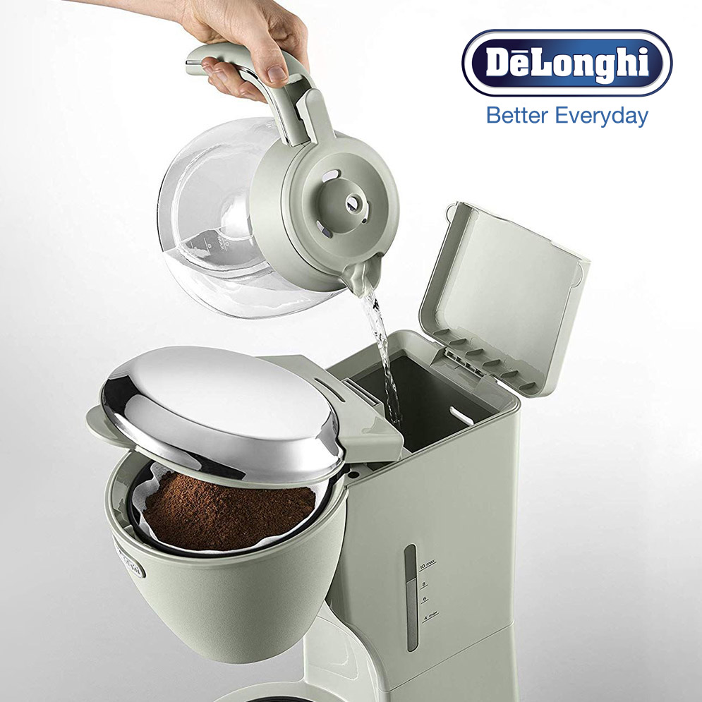Picture of De'Longhi ICMX210.GR Argento Flora Drip Filter Coffee Maker
