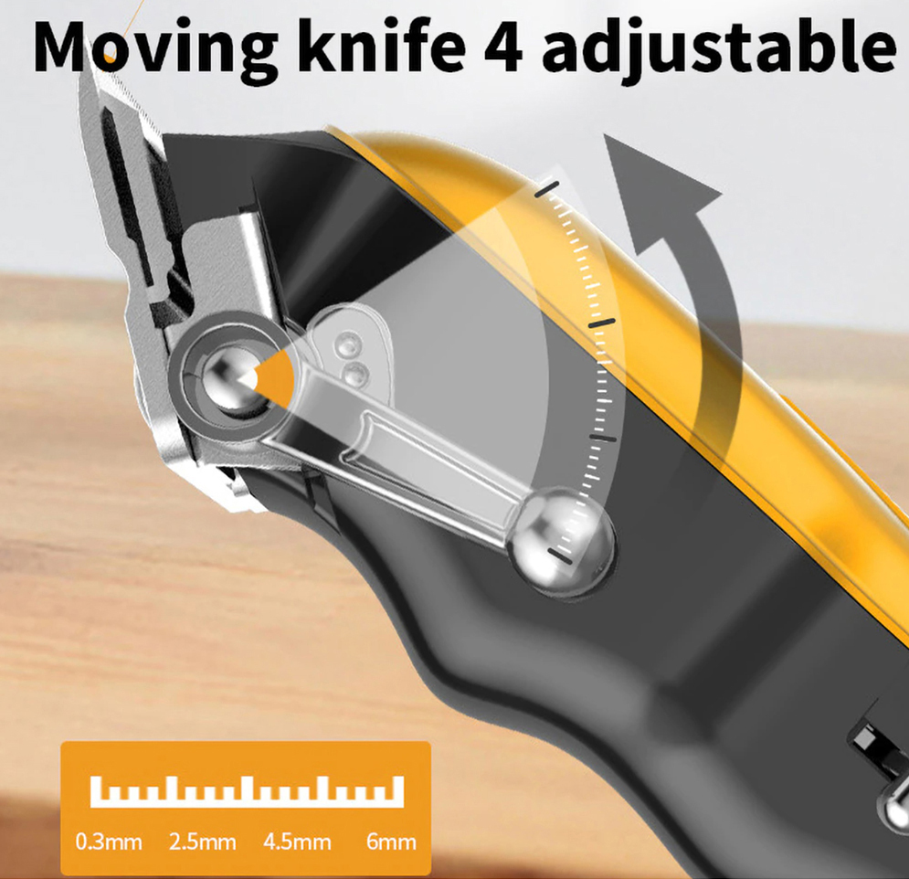 Picture of Kemei KM-802 Metal Engraving Hair Clipper with LED Display for Men