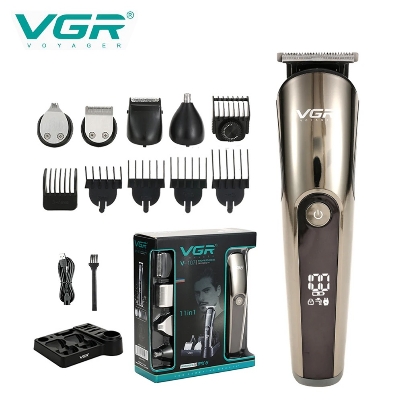 Picture of VGR V-107 Professional IPX6 Washable Grooming Kit Face, and Body 11 in 1 for Men