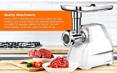 Picture of Kenwood MGP40 Meat Grinder and Food Mincer with Cookie Attachment