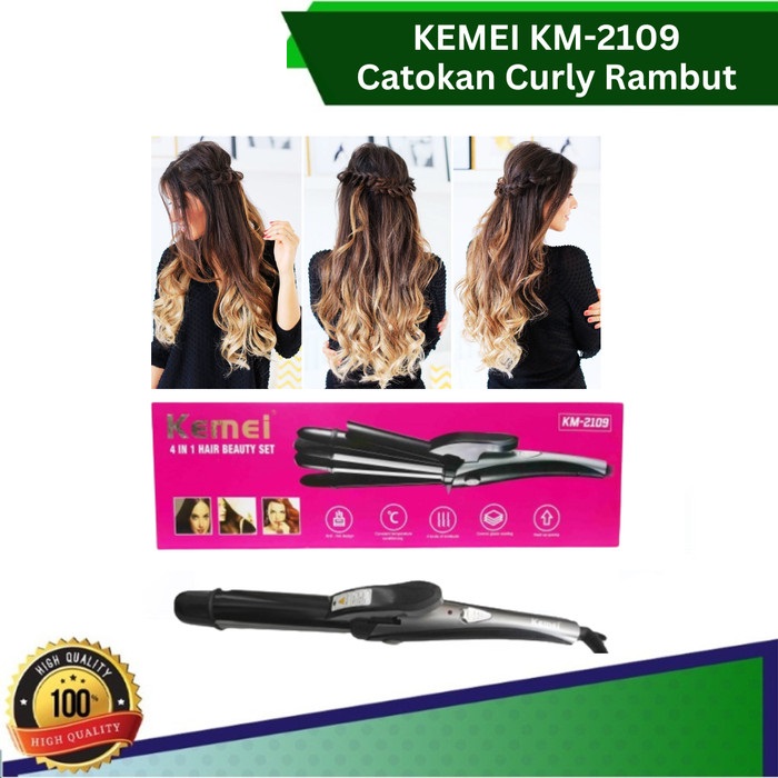 Picture of Kemei 2109 4 In 1 Hair Beauty Set Straightener