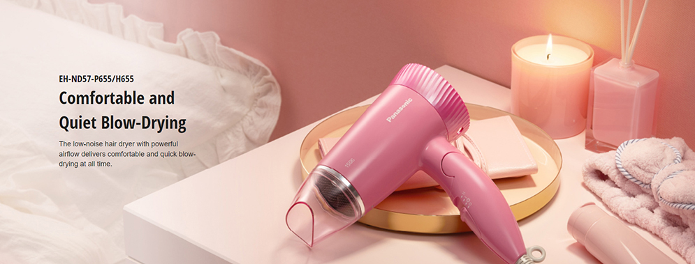 Picture of Panasonic EH-ND57 Silent Hair Dryer Comfortable and Quiet Blow Drying for Women