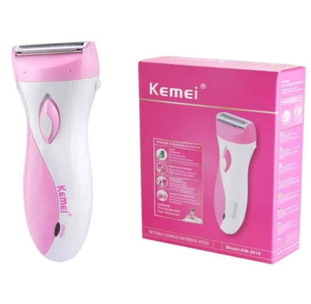 Picture of Kemei KM-3018 Waterproof Electric Lady Shaver Hair Women Bikini Underarm Body Lady Epilator Hair Removal Cordless Trimmer for Women