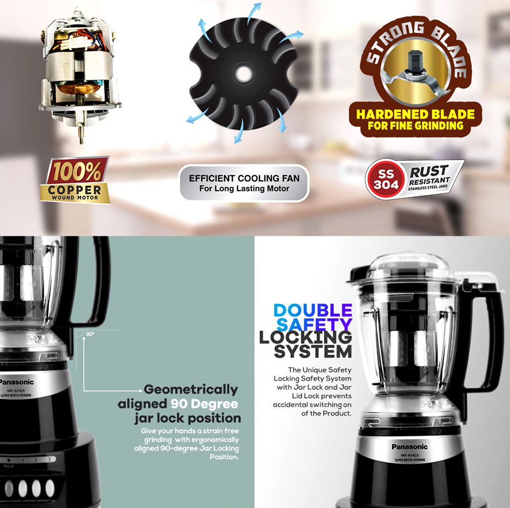 Picture of Panasonic MX-AV425 9-in-1 Super Mixer Grinder