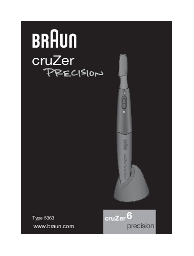 Picture of BRAUN 5363 Mini Precision Trimmer Instruction Manual