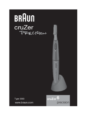Picture of BRAUN 5363 Mini Precision Trimmer Instruction Manual