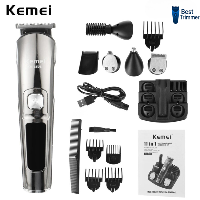 Picture of Kemei KM-8508 Multi-grooming kit 11-in-1 Beard, Hair, Body, and Face for Men