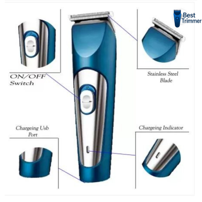 Picture of Kemei KM-1251 Rechargeable 3 clipper Hair and Beard Trimmer for Men