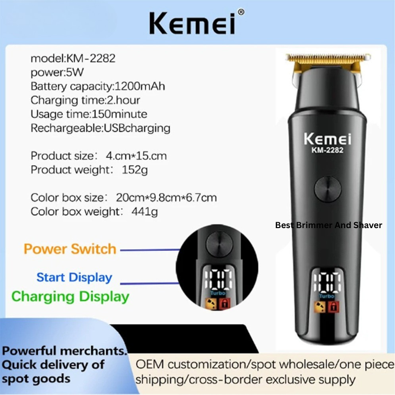 Picture of Kemei KM-2282 Hair Clipper and Beard Trimmer for Men
