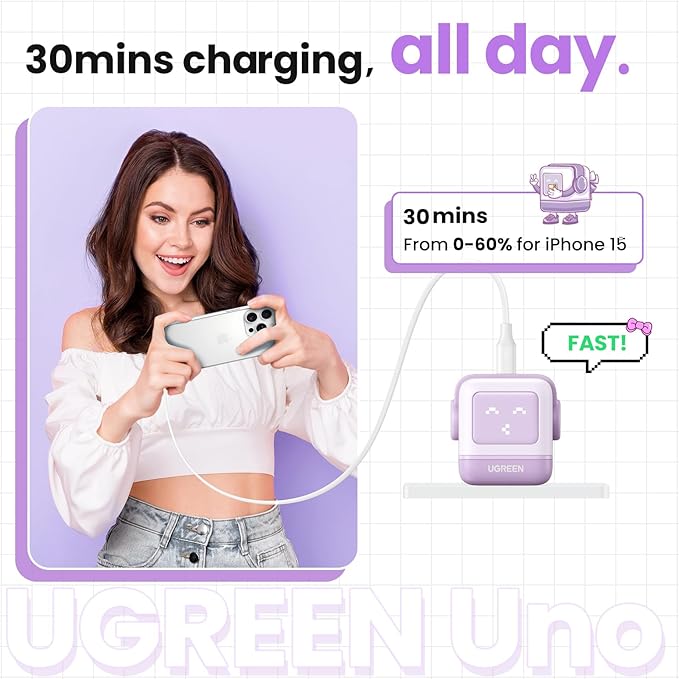 Picture of UGREEN CD359 Uno RG 30W USB-C PD GaN Fast Charger (25036)