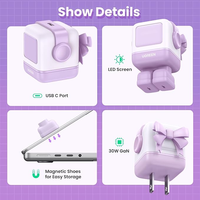 Picture of UGREEN CD359 Uno RG 30W USB-C PD GaN Fast Charger (25036)