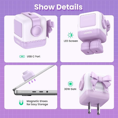 Picture of UGREEN CD359 Uno RG 30W USB-C PD GaN Fast Charger (25036)