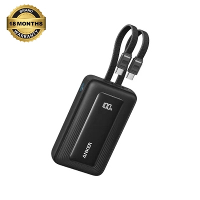Picture of Anker Zolo 10000mAh 35W Power Bank With Built-in Dual Type-C Cable