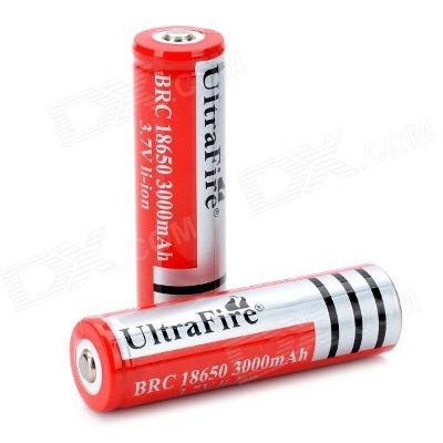 Picture of 18650 3.7 V lithium ion rechargeable battery- (Medium Quality)