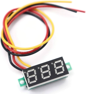 Picture of 0.28" LED DC 0-100V Red Voltmeter Digital Display Voltage VOLT METER 12V 24V