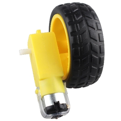 Picture of Plastic Tire Wheel with DC Motor