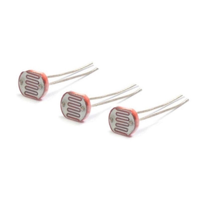 Picture of 3 Pieces of Light Dependent Resistors (LDR)