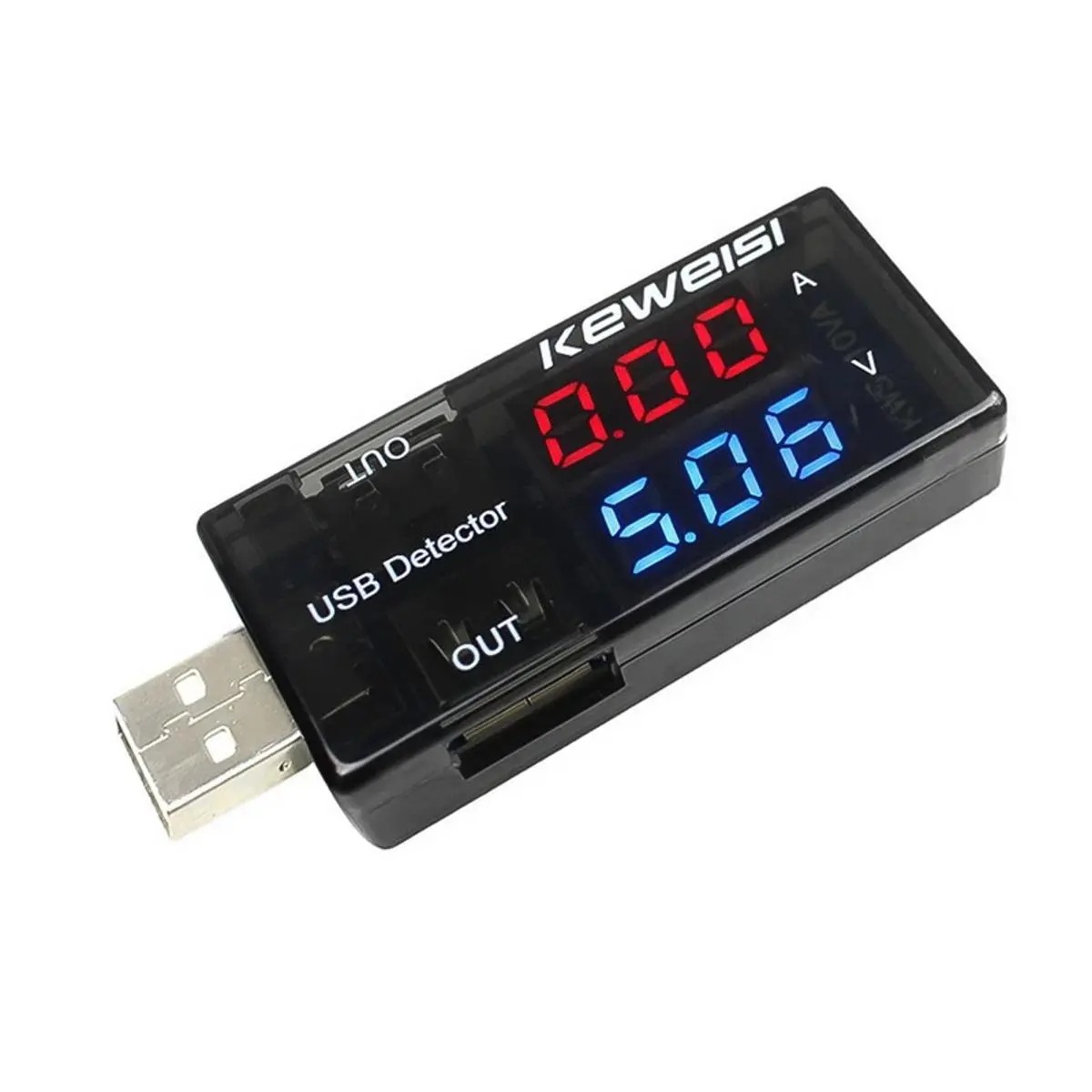 Picture of Dual Usb Voltage & Current Tester - Dual Display USB Current Voltage Meter DC Charging Detector Tester