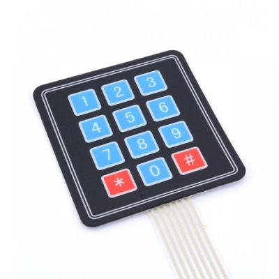 Picture of Flexible Matrix Keypad- 3X4 Keypad for DIY Project