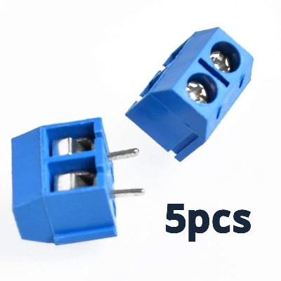 Picture of 2 Pin Plug-In Screw Terminal Block Connector- 5pcs
