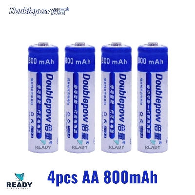 Picture of AA Batteries, 4 Pcs High Quality 1.2V Rechargeable Battery, 1200mAh- DoublePow
