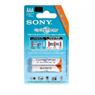 Picture of Sony Cycleenergy Aaa Rechargeable Battery- Medium Quality, 2Pcs - Battery