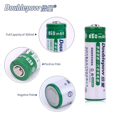 Picture of 3.7V 14500 Rechargeable Battery-850mAh, Doublepow