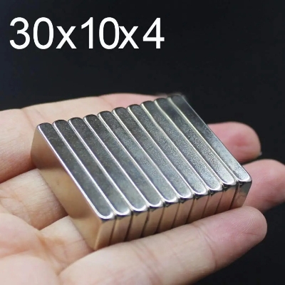 Picture of Powerfull Neodymium Magnets 30mm x 10mm x 4mm N35 NdFeB Super Powerful Strong Permanent Magnet- 5pcs
