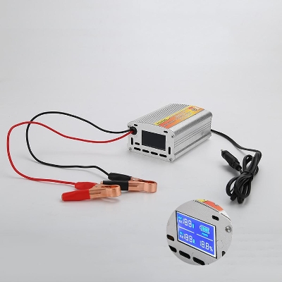 Picture of LCD Display 12 volt 10A Intelligent Auto Lead Acid Battery Charger - 12 volt battery