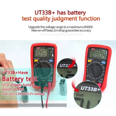 Picture of UNI-T UT33A+ Digital Pocket Multimeter Resistor Capacitor Diode Tester Backlight Auto Shutdown